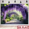 2D Floral Garden Wisteria Tunnel Backdrop for Maternity & Portrait Photoshoot