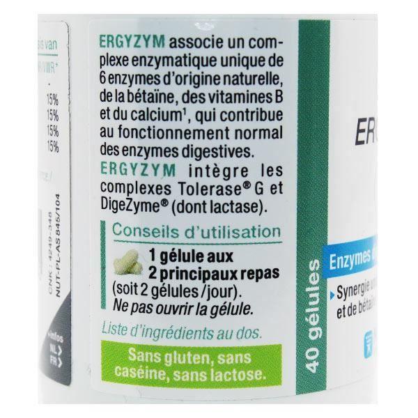 Nutergia Ergyzym 40 gélules