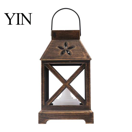 LED Mumlu Taşınabilir Dekoratif Lamba Fener, Pille Çalışan Titreyen Alevli Lamba, Çocuklar İçin Vintage Yatak Başı Gece Lambası, Asılabilir Fenerler,
