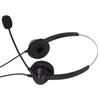 H360D‑3.5VA 3,5mm Binaurales Business-Headset Binaurales Kundenservice-Headset mit Mikrofon und Lautstärkeregelung
