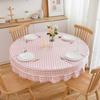 Large Round Table Dining Tablecloth Waterproof Living Room Coffee Table Rectangular Book Tablecloth for Dining Table