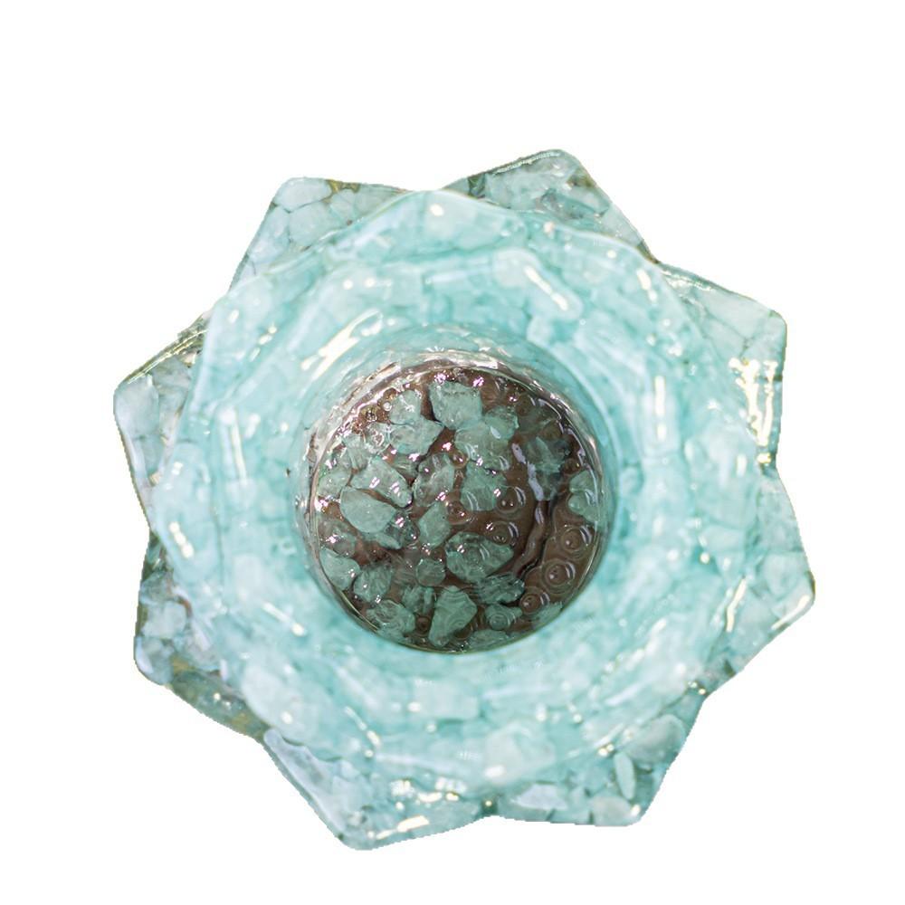 Water Crystal Gemstone Figurine With Energy Cleansing For Home Decor And Meditation