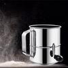 Hand Crank Flour Sifter Stainless Steel Flour Sieve Baking Accessory Flour Strainer  Baking
