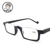Small Reading Glasses Men Diopter Metal Frame Stretchable SlingsTemples No Pinching Comfortable Wear for Men