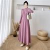 2024 Spring & Autumn Women's High-End A-Line Knitted Slimming Sweater Dress