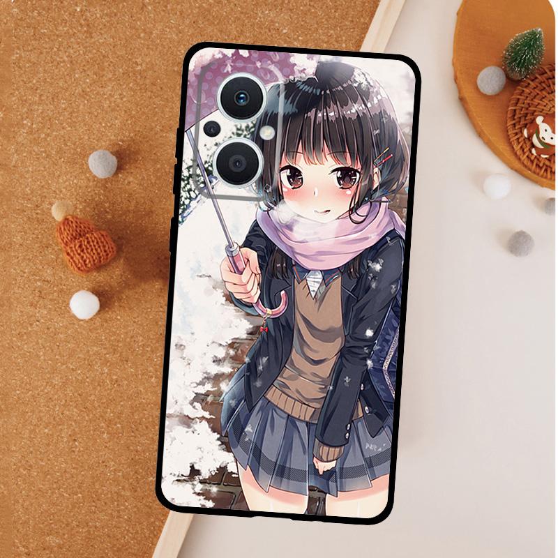 Anime girl cartoon japan cute Phone Case For OPPO Reno 13 F 12 F 11 8T 7 8 10 Pro OPPO Find X8 X6 Pro X3 X5 Lite Cover