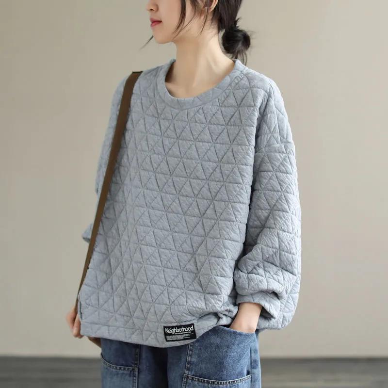 Autumn Fashion Clothes Women Loose Casual Warm Padded Design Hoodies Womens Cotton Sweatshirts