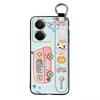 Wristband Cartoon Phone Case For Realme P3 Ultra 5G Anti-knock Lanyard Silicone Wrist Strap Waterproof Phone Holder Cute