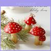 Weihnachtspilz-Ornamente Harz Dekoratives Feiertags-Geschenkset Für Festliche Dekoration