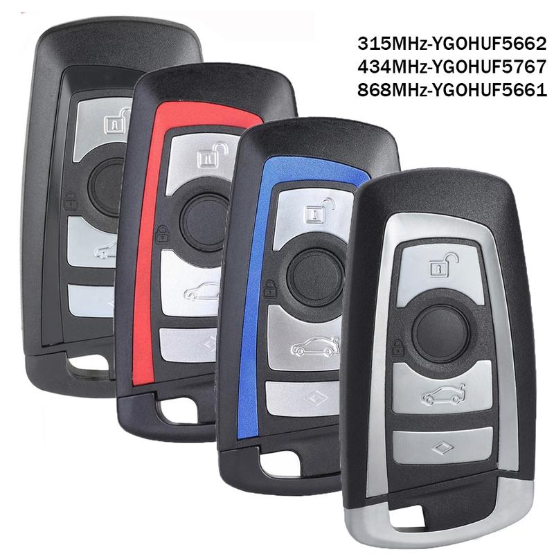 KEYECU Car Remote Key PCF7945 For BMW F 3 5 7 Series X5 X6 F20 F22 F30 CAS4 CAS4+ FEM BDC 315 434 868 MHz Promixity Key Fob