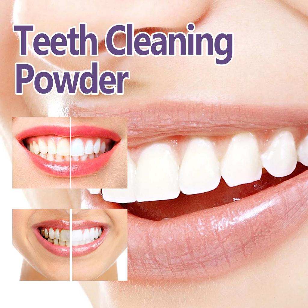 Oralhoe Purple Teeth Cleaning Powder Fresh Breath Tartar Calculus White Teeth Cleaning Scaling Powder Oral Care