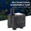 Submersible Water Pump 450L/H Pet Water Fountain Pump Ultra-Quiet Pool Filter Pump for Aquarium Rockery Fountain