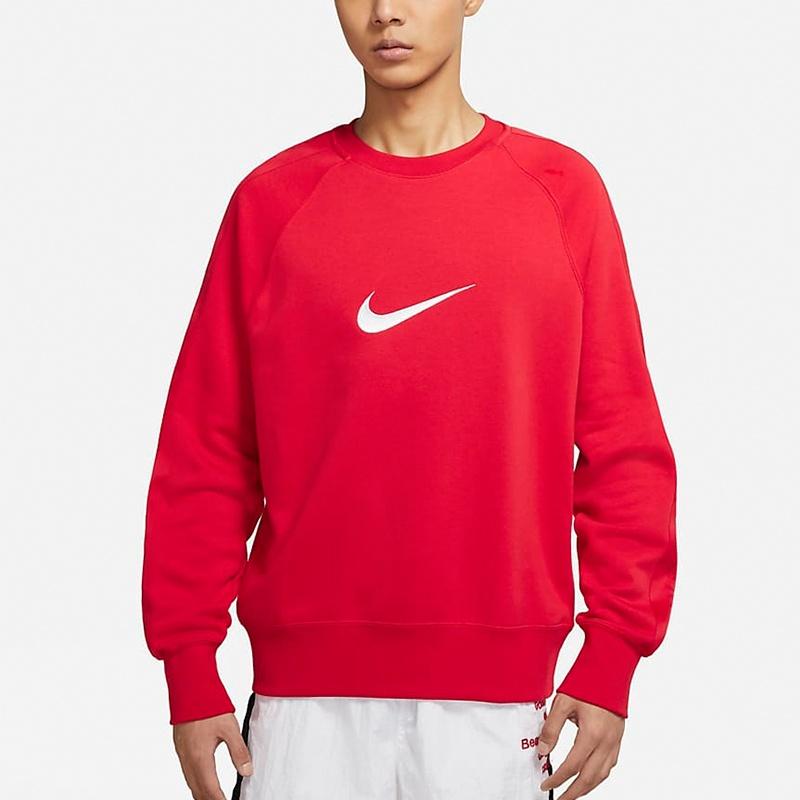 Nike MENS Sportswear Swoosh Casual Sports Crew-neck Red Men's DA0087-657