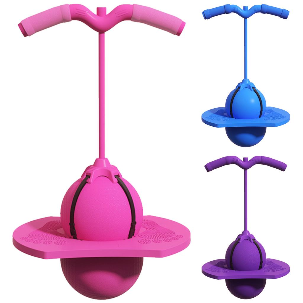 Nouă Baloane Pogo cu Mâner și Pompă Jucărie Sărituri Înalte Ball Sărituri Echilibru Sigur și Distractiv pentru Copii Băieți și Fete Joacă în Aer Liber