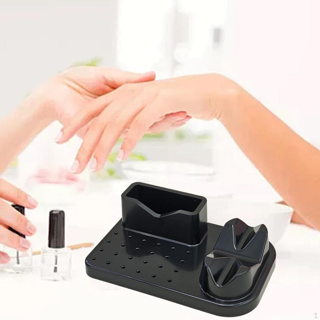 Nagelkunst Polieren Schleifen Organizer 20 Löcher Fräserhalter Maniküre Werkzeugkoffer Große Kapazität