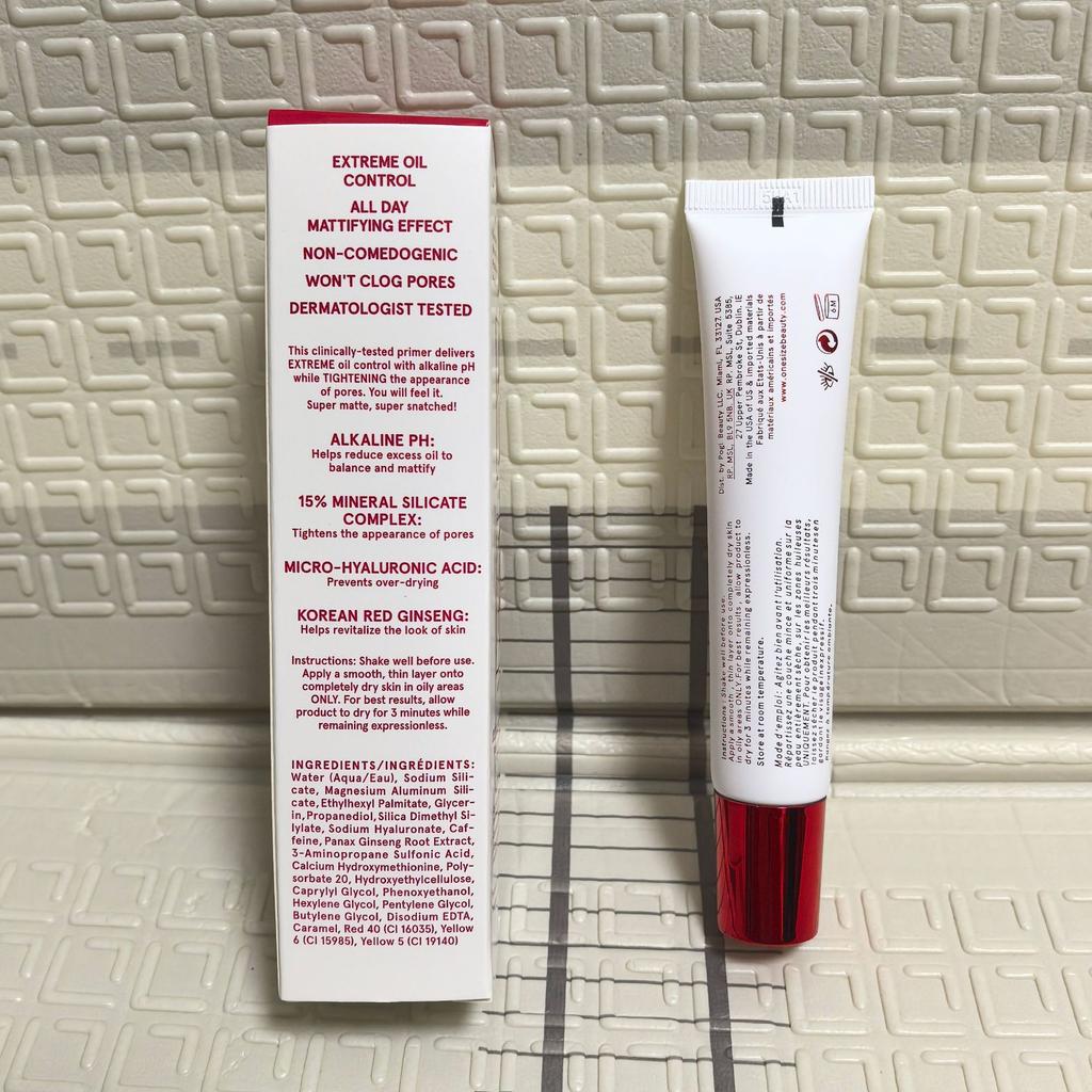 Olie Zuigend Extreme Matte Alkalische Primer 30ml, Langdurige Glanscontrole, Poriën Verkleinend