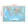Unframed The World Political Map Posters and Prints Painting Wall Art Sticker Foldable Wallpapers for Travel