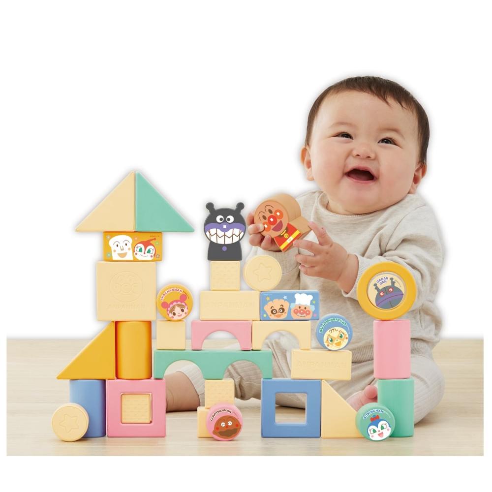 AGATSUMA Anpanman Blessings of Nature Tsumiki DX Made from Rice [Made In Japan] [Japan Toy Award 2023 Excellence Award] (Target Age: 0 Months and Olde