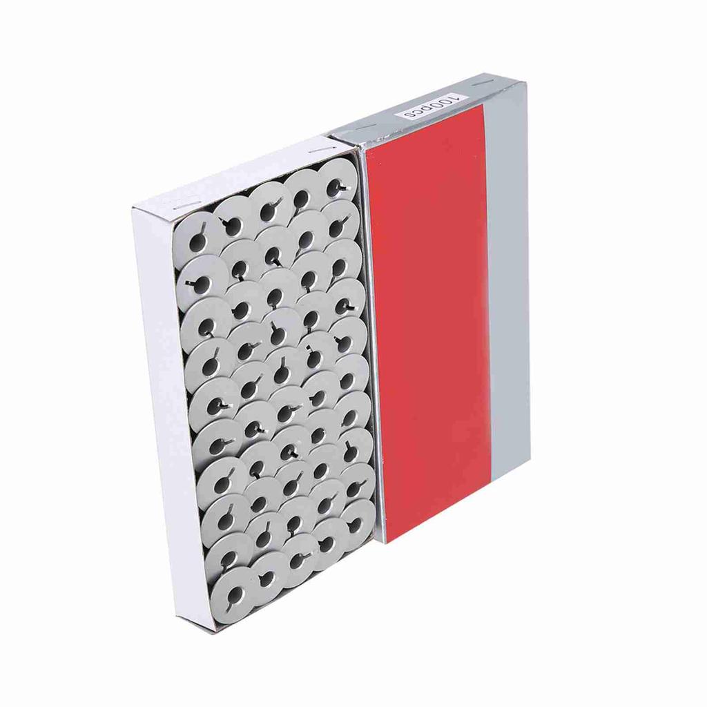 100pcs 55623A Aluminum Bobbins Slotted for Industrial Sewing Machine Parts