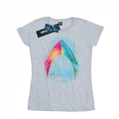 

DC Comics Womens/Ladies Aquaman Mera Logo Cotton T-Shirt XXL білий