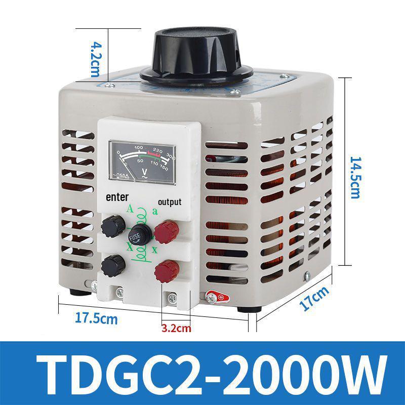 220V Single-Phase TDGC2-500W Autotransformer 5kW Foam Cutter Regulator 0-250V