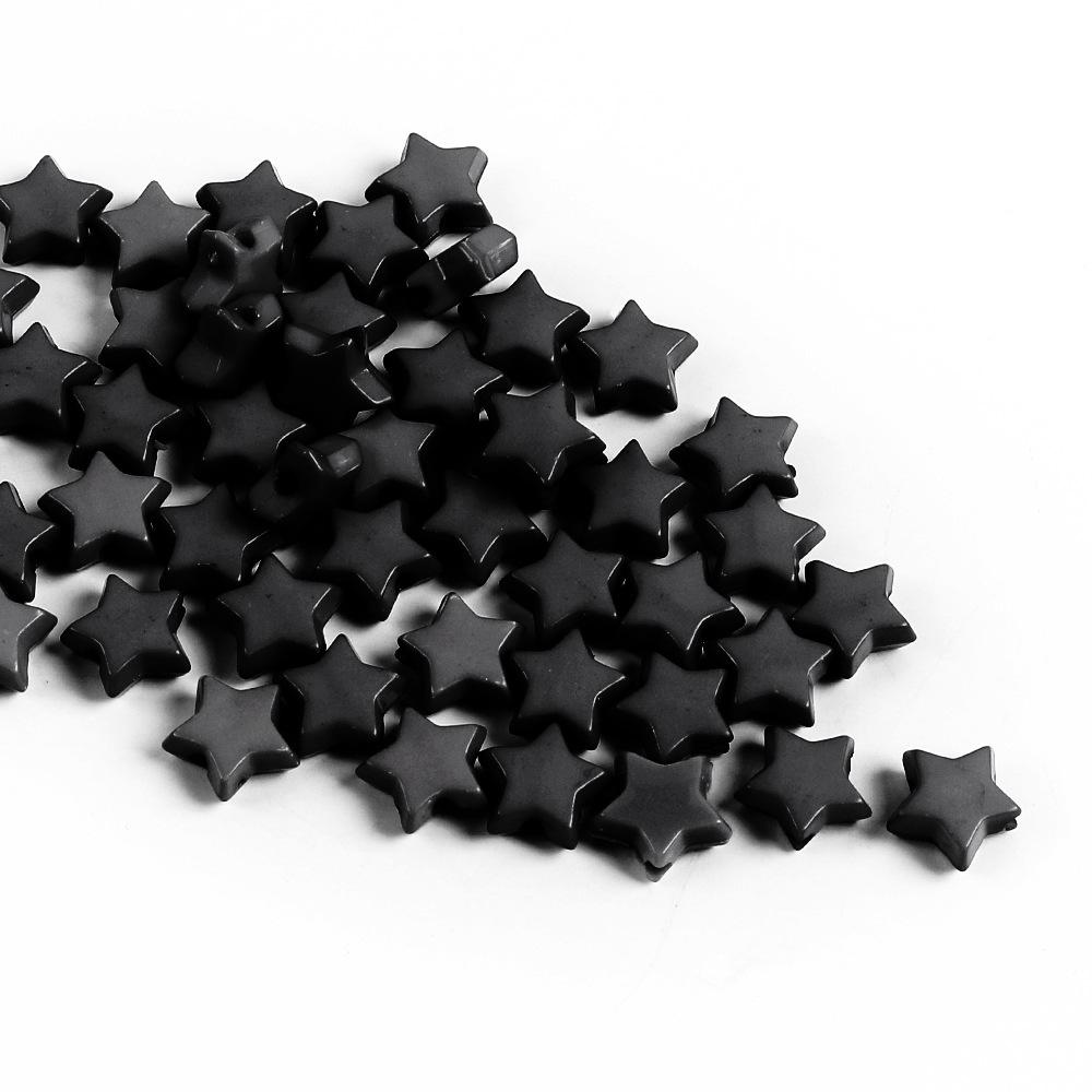 Akrylová 9mm Korálka Pentagram Jednofarebná Korálka Hviezda Voľná Korálka Korálka Korálka Membrána DIY Náhrdelník Náramok Šperkové Doplnky