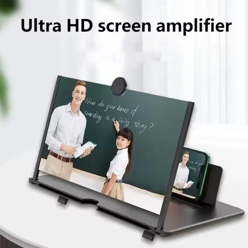 10 Inch 3D Screen Amplifier Video Magnifier for Smartphone Enlarged Mobile Phone Stand Bracket