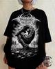 Gothic Dark Art T-shirt, Black Rock and Roll T-shirt