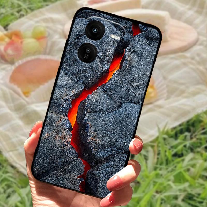Coque de téléphone pour Vivo IQOO Z9x Luxe Peinte Silicone Arrière pour IQOO Z9x Anti-traces de doigts TPU Souple Coque de Protection