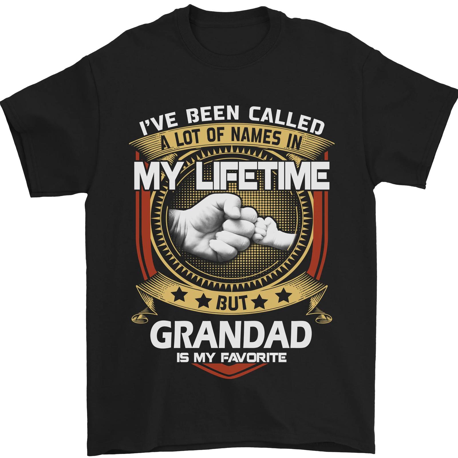 Grandad Is My Favourite Funny Fathers Day Mens T-Shirt 100% Cotton S разноцветный
