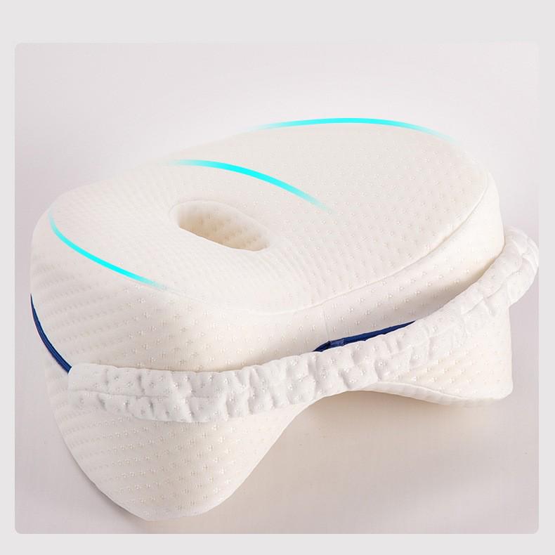 Heart-Shaped Memory Foam Knee Pillow for Office Sleep & Pregnant Women
