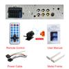 4.1" HD Car Radio MP5 Player USB Stereo In Out FM AUX BT w/ Dynamic Track Camera