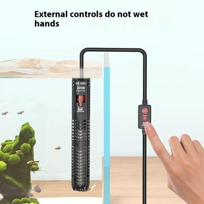 SUNSUN Aquarium Submersible Heater Fish Tank LCD Display Digital Adjustable Water Heating Rod Constant Temperature Control 500W