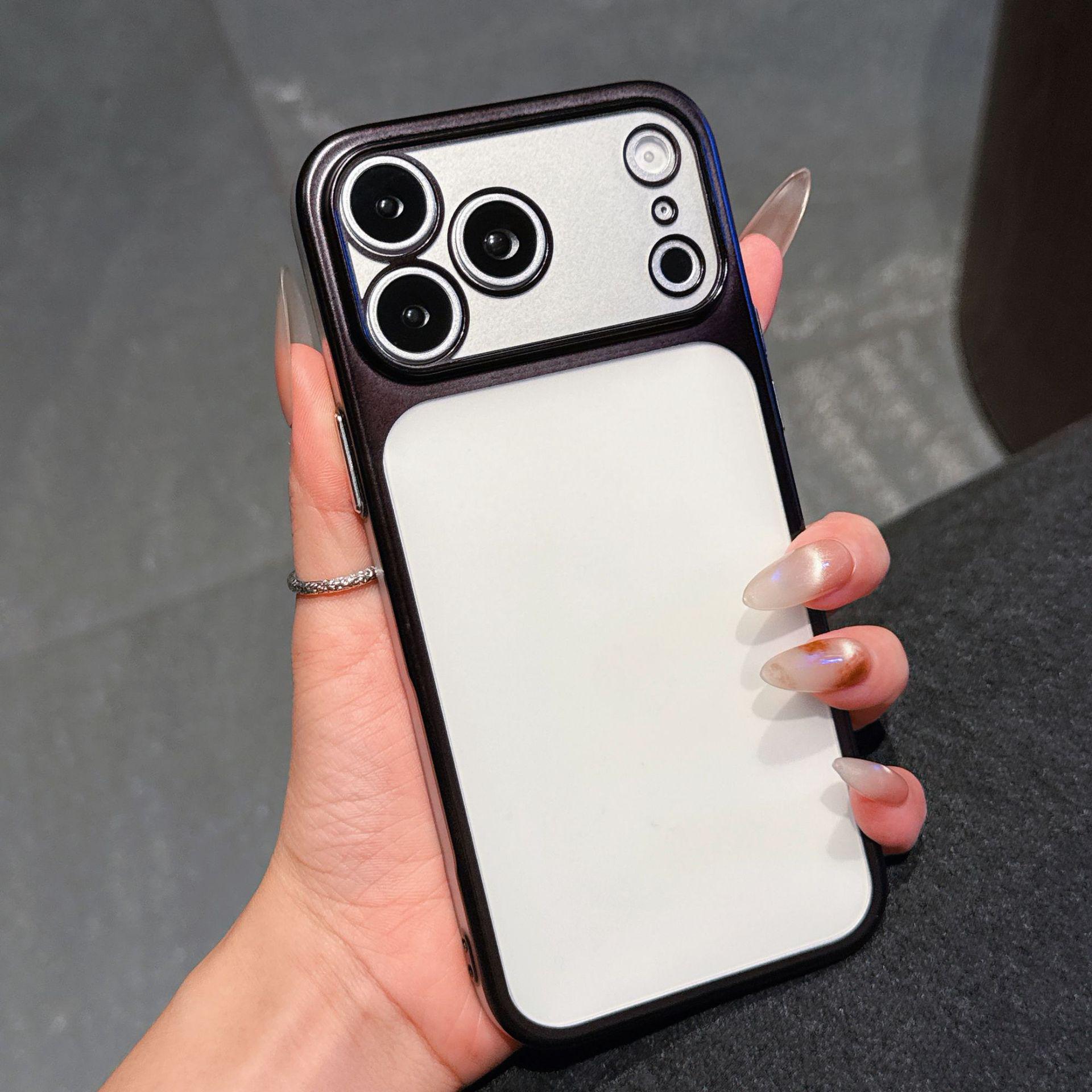 

Ultra-Thin Transparent Drop-Proof Case for iPhone 15-17 Series & 16 Pro Max 17 чёрный