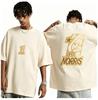 2026 Men Black Racing Style Graphic T Shirt Front And Back Print Oneck Short Sleeve Streetwear Casual Tees For Men