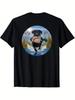 T-Shirt y2k 1 Stück Labrador jagt Enten Schwarz