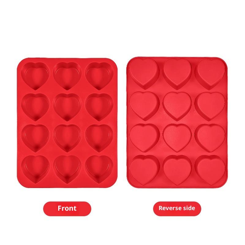 Heart Shaped Chocolate Silicone Baking Molds For French Dessert Mousse Pastry Fondant Candy Gummy Cake Decoration Bakeware Mold