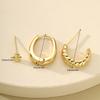 3pcs Simple Hoop Earring Set for Women Vintage Gold Color Metal Circle Geometric Cartilage Piercing Earrings Daily Party Jewelry
