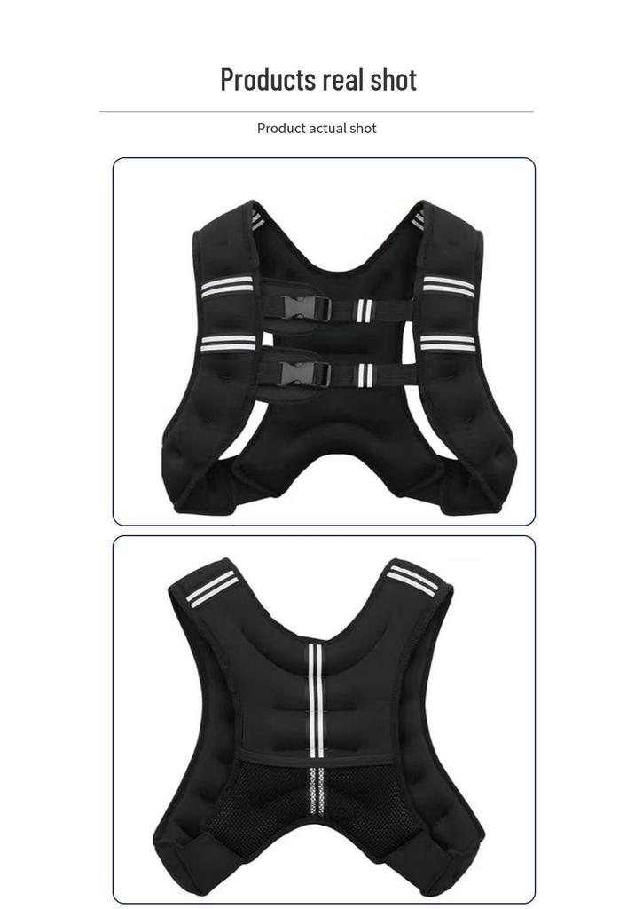 Unisex Weighted Running Vest - 3/5/8kg Fitness & Boxing Training Gear
