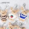 Plush Rabbit Keychain Pendant - Creative Doll Toy Gift for Couples & Friends