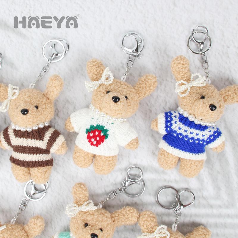 Plush Rabbit Keychain Pendant - Creative Doll Toy Gift for Couples & Friends