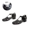 Baotou Woven Roman Sandals Women's 2025 Summer New Hollow Small Fragrant Sandals Casual Fashion Outer Women's Shoes