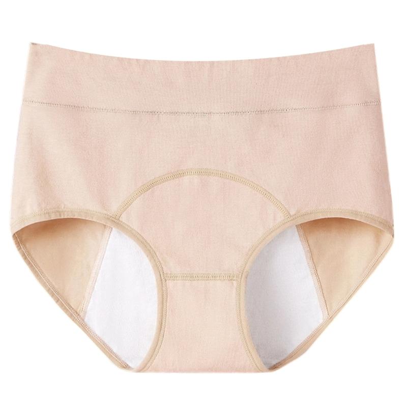 High Waist Cotton Period Underwear For Women Breathable Moisture Wicking Leakproof Seamlessly Design Comfortable For Menstrual Cycle
