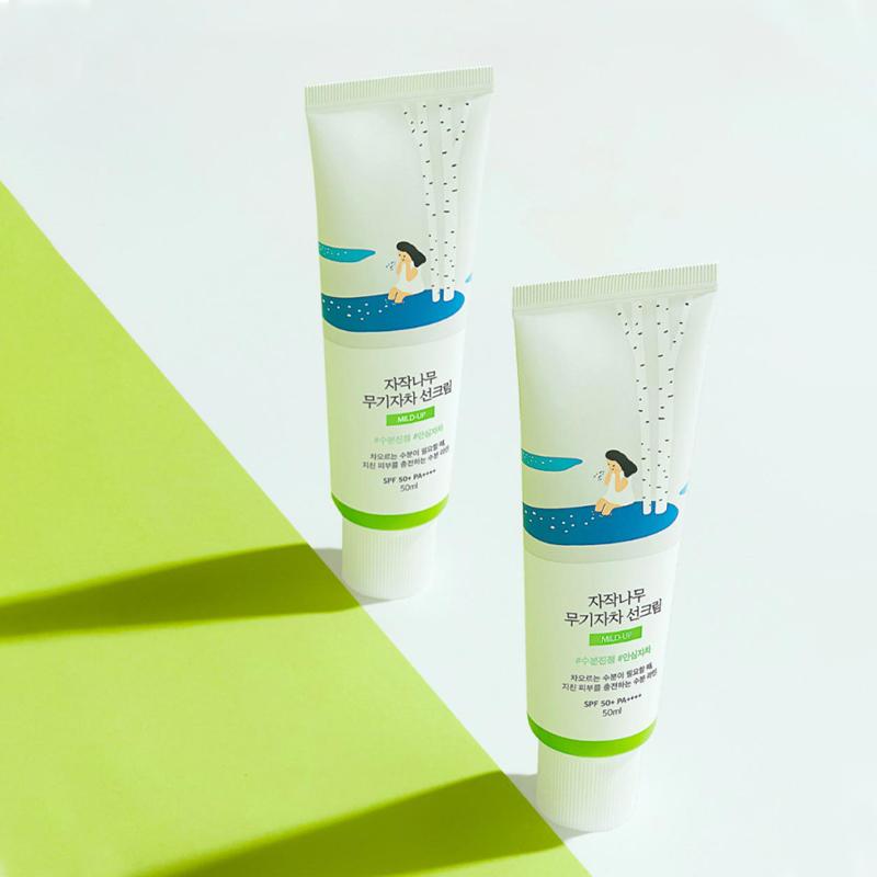 ROUND LAB Birch Juice Moisturizing Mild-Up Sun Cream SPF 50+ PA++++ 50ml
