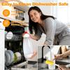 Silicone Squeeze Pancake Mix Dispenser Kitchen Pancake Batter Dispenser Bottle for Waffle Cupcakes Muffins Crepes Qatayef