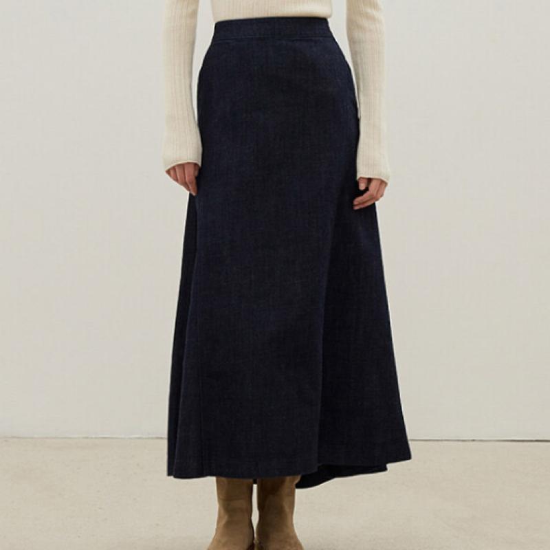Cozylook Premium Long Denim Skirt 2 Options