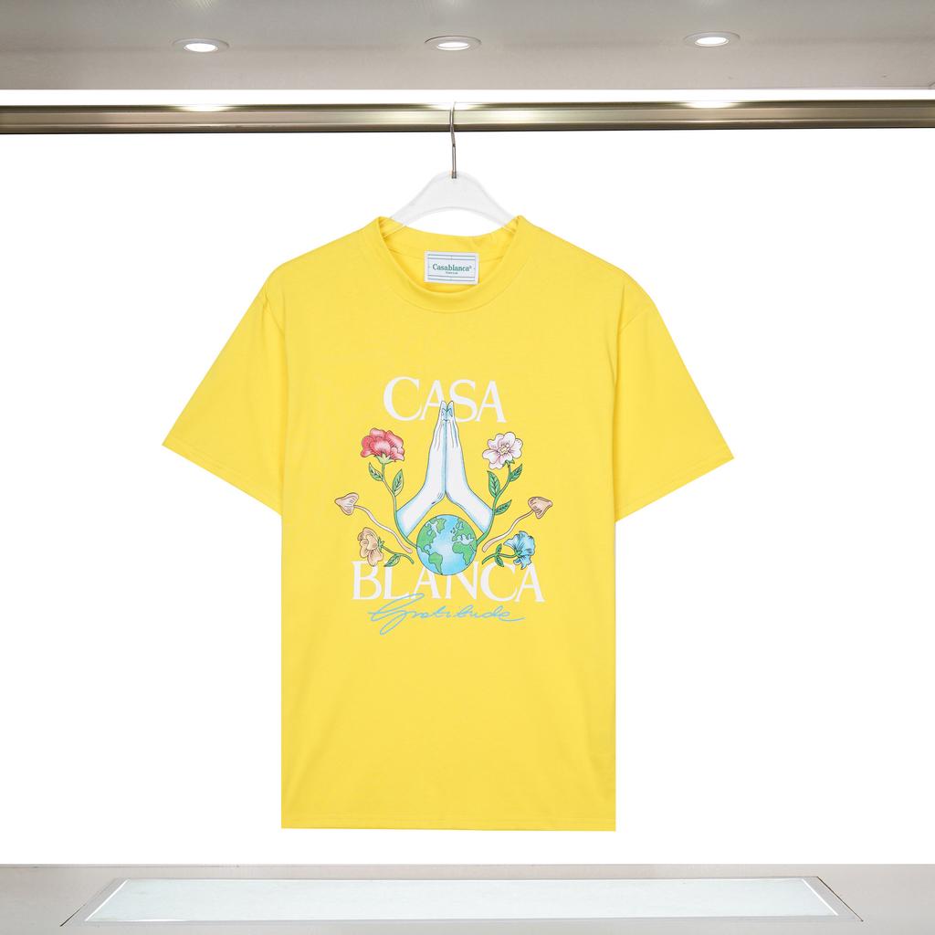 Cross-border Casablanca Summer New Casablanca Tropical Wind Summer Fruit Print Loose Short-sleeved T-shirt