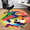 1pc Mario Office Round Area Rug, Under Office Chairs Bedroom Living Room Home Decor  a1022235