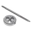 Die Set Tap Silver Threading Tool HSS Hand Tap Drill Set Right-Hand Thread 5-40 for unc Cutting Tools Hand Tool