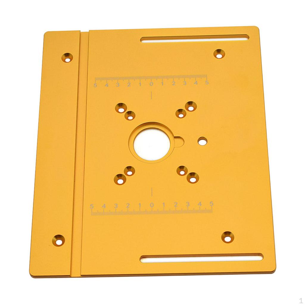 Aluminum Router Table Insert Plate Guide Sliding Brackets 20cm X 24cm/7.87" 9.45" Trimmer Tool for